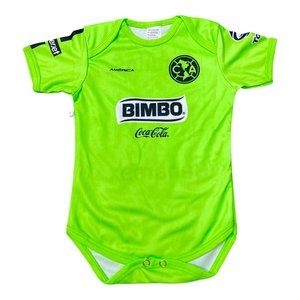 Aguilas America Baby Soccer Jumper Jersey Bodysuit Baby Suit 0-6 Months Green